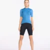2XU - Aero Cycle Short Sleeve Jersey - Women's - Starling/White Reflective