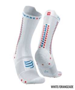Compressport - Pro Racing Socks V4.0 Bike - Unisex - White/Alloy
