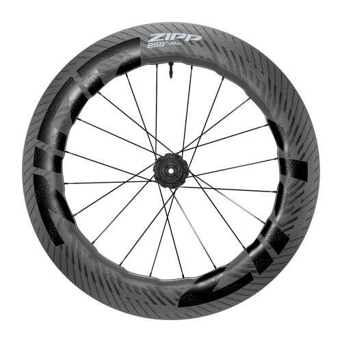 Zipp - Zipp Wheel - 858 Nsw Carbon Tubeless Disc Brake Center Locking 700C Rear 20Spokes Sram 10/11Sp 12X142Mm Standard Graphic C1